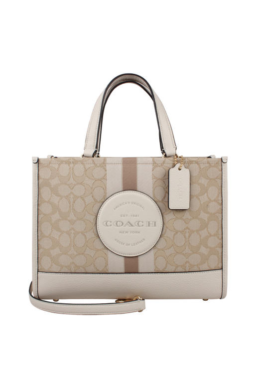 COACH 奥莱款女士织物配皮单肩斜挎手提包 商品图12