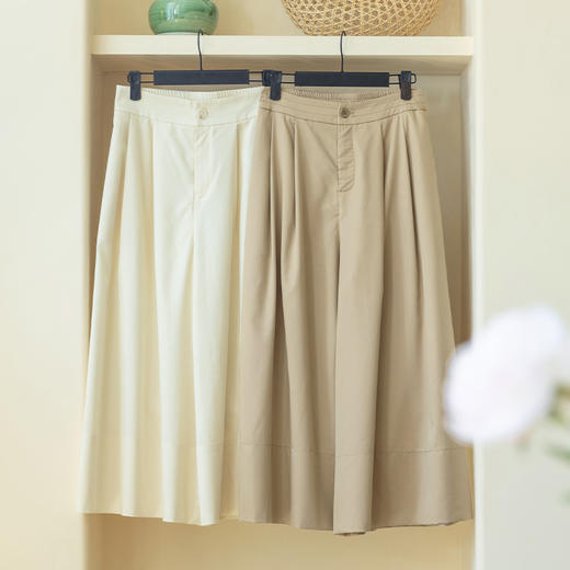 【现货】大摆高腰慵懒休闲半身裙裤 商品图1