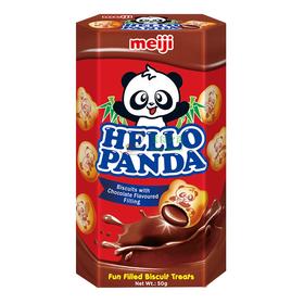 明治熊猫巧克力夹心饼干50g/盒