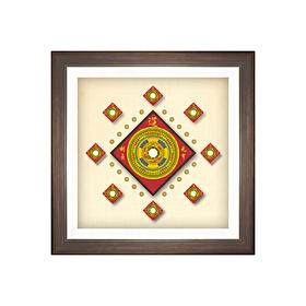 九星罗盘 万德圆满 装饰画 正方形款