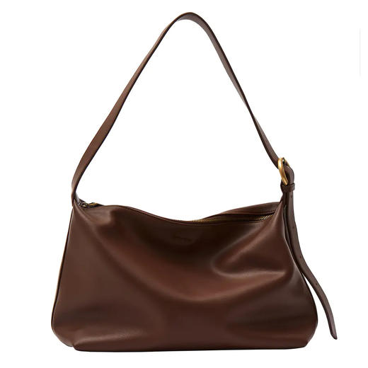 西木汀 软糖咖啡 牛皮托特包女大容量单肩通勤包小众斜挎包包 商品图4