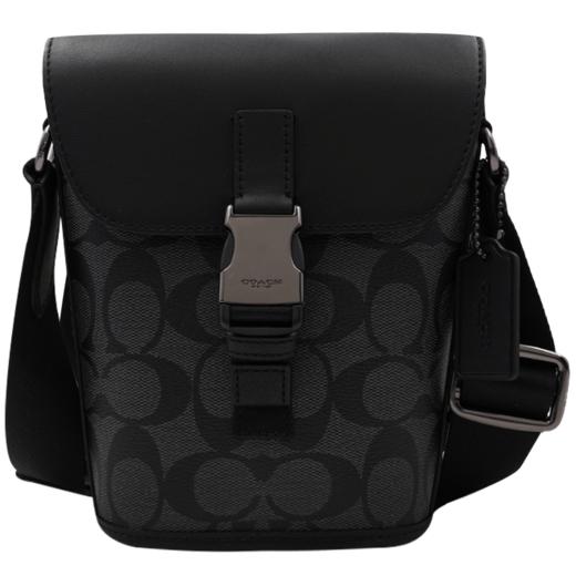 COACH 奥莱款迷你男士PVC配皮单肩斜挎包 商品图11