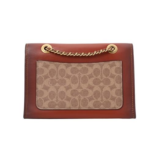 COACH 奥莱款 Parker 大号女士PVC配皮单肩斜挎小方包 商品图3