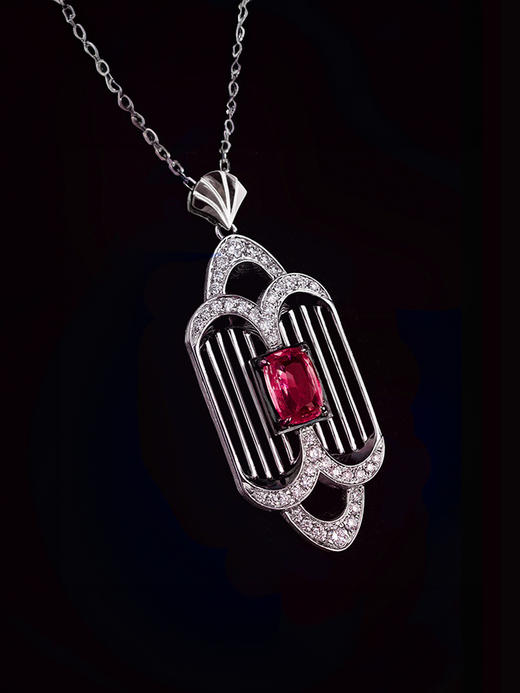 LUCINE高级珠宝｜《曼哈顿》系列 克莱斯勒红宝石吊坠 商品图2