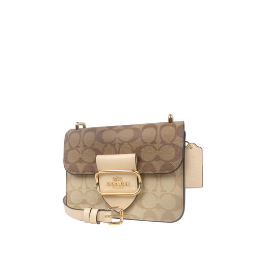 COACH 奥莱款女士PVC配皮单肩斜挎包 商品图1