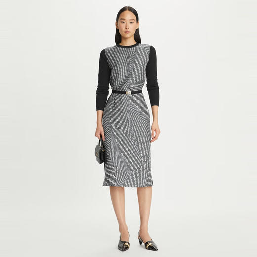【1F】Tory Burch 汤丽柏琦  圆点长袖束腰连衣裙 商品图3