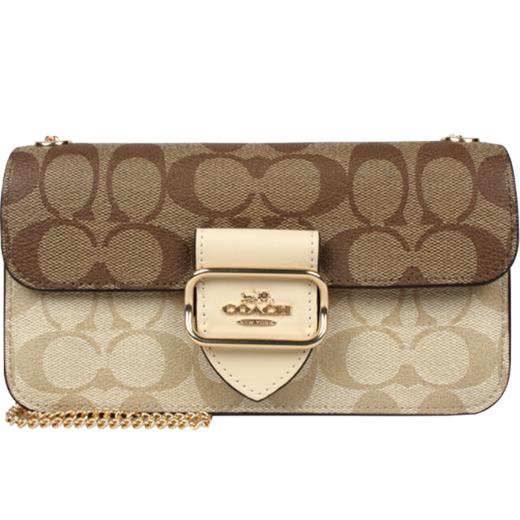 COACH 奥莱款女士PVC配皮单肩斜挎包 商品图13