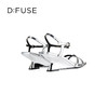 D:FUSE迪芙斯2024夏季新款简约条带坡跟方头OL风凉鞋DF42115167 商品缩略图6