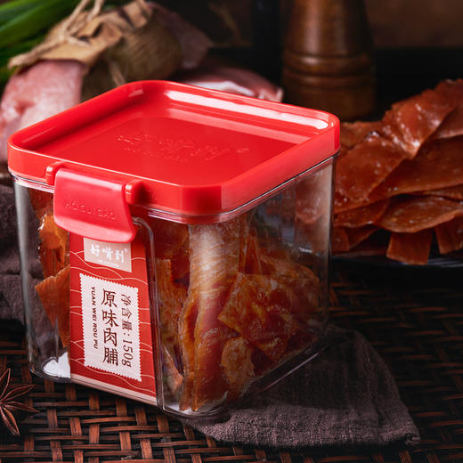 沈爷的宝贝 好嘴到猪肉脯解馋零食小吃特产休闲居家熟食罐装150g 商品图3