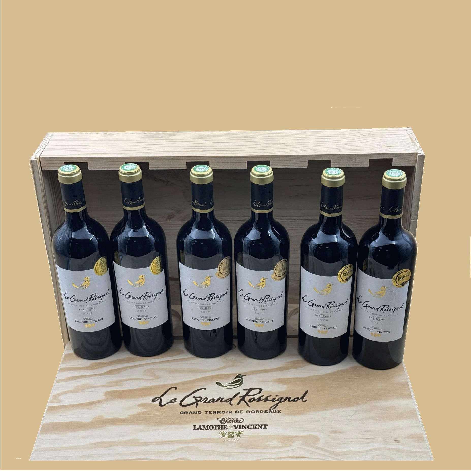 大罗格酒园干红葡萄酒[2018/2019/2020]混合6瓶装（3个年份各2瓶）