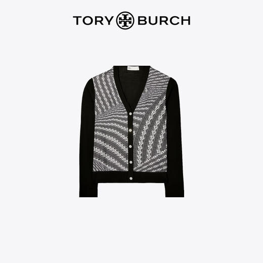 【1F】Tory Burch 汤丽柏琦  撞色针织开衫TB 154441 黑色 968 XS 推荐 80-90 斤 商品图3
