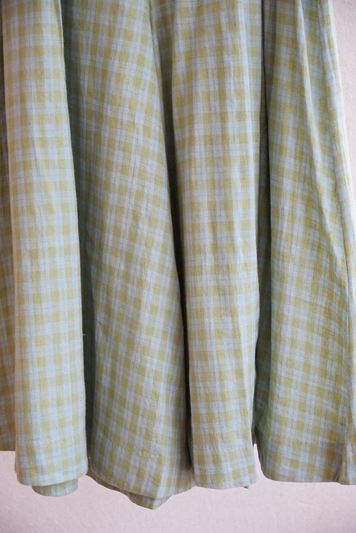 MAKU textiles｜格子图案阔腿裤裙裤(棉衬里) 商品图9