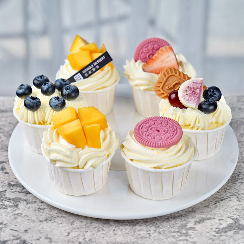 杯子蛋糕，进口动物淡奶油，12个起送