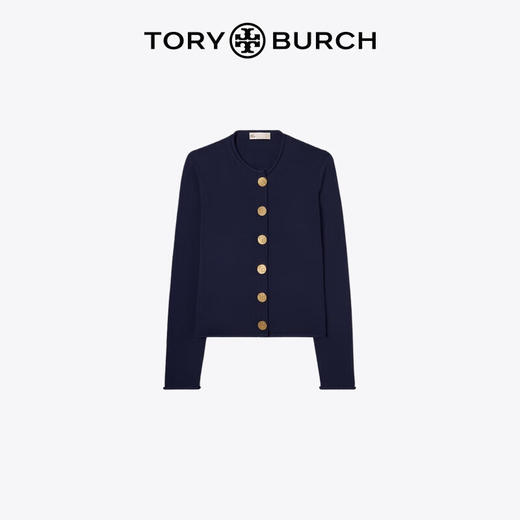 【1F】Tory Burch 汤丽柏琦 圆领开衫针织衫 商品图3