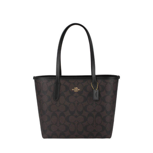 COACH 奥莱款女士PVC配皮单肩斜挎包 商品图9