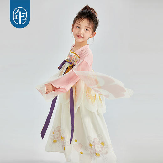 飞羽广袖年衣女童汉服儿童改良唐装襦裙原创古装演出服仙 商品图2