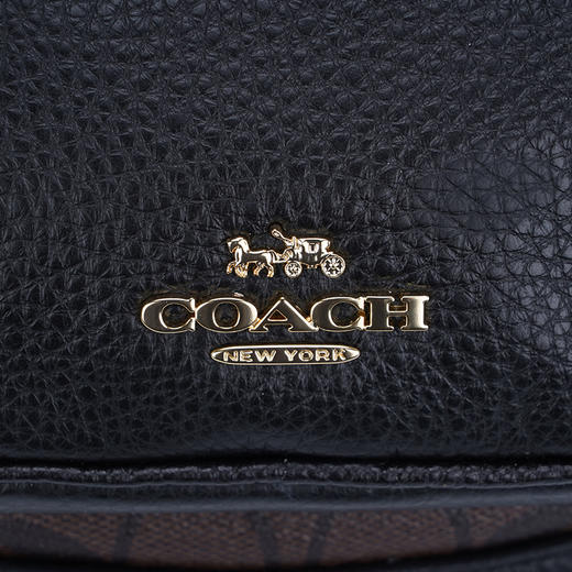 COACH 奥莱款小号女士PVC配皮腰包 商品图8