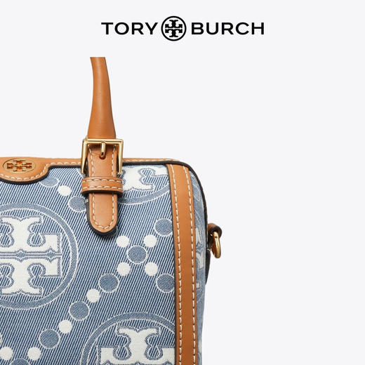 【1F】Tory Burch 汤丽柏琦【刘雯同款】 T MONOGRAM 迷你丹宁酒桶包 商品图3