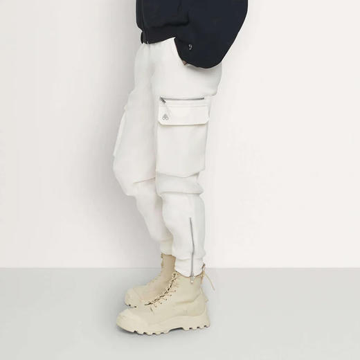 MOOSE KNUCKLES 男士金属驼鹿指节徽标棉质休闲运动裤 米色 M14LR800 1103 商品图2