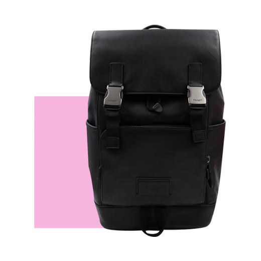 COACH 奥莱款大号男士皮质双肩背包 商品图8