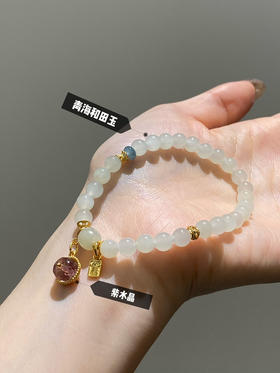 天然青海老料和田玉手串