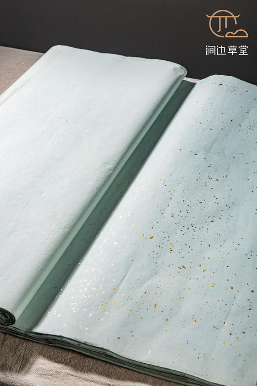 80-90年代蓝色冷金笺一刀 商品图7