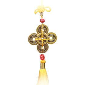 平安五帝钱挂饰 车挂