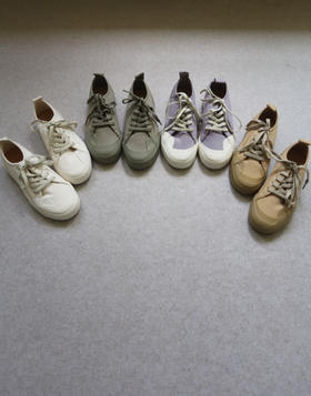 少 速来 哈！女段 小禾的 植染斜纹棉 硫化底 低帮款 帆布鞋 4色入