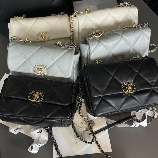 欧阳娜娜同款香奶奶19山羊皮翻盖斜挎单肩包 商品图1