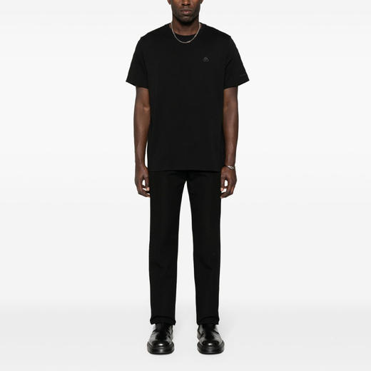 MOOSE KNUCKLES 男士驼鹿指节徽标棉质圆领短袖T恤 黑色 M14MT719 292 商品图3