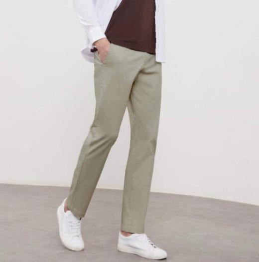 佐丹奴男装180°半橡胶腰头弹力休闲裤 01114020 商品图0