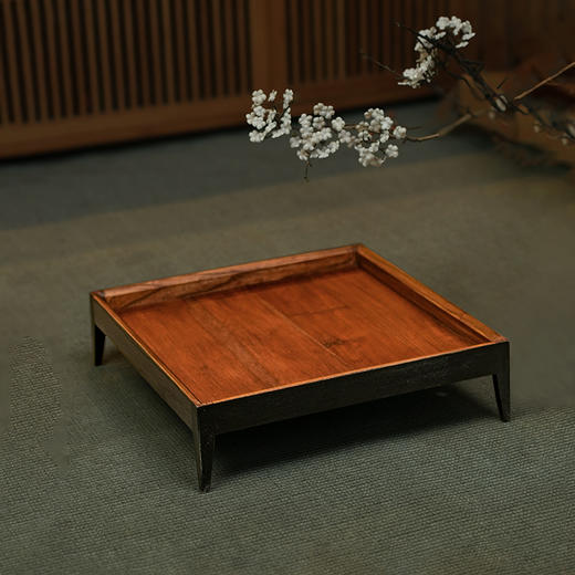本来家居方形茶台老木头茶几实木小茶水桌置物台 商品图1