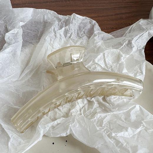 【明星同款，极简鲨鱼夹】极简ins风仿醋酸抓夹女，13cm超大号发量再多也夹的住，春夏盘头发高级感精致发夹发饰鲨鱼夹发抓QQ 商品图5