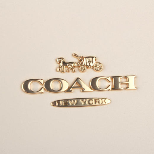 COACH 奥莱款女士PVC配皮单肩手提包 商品图7