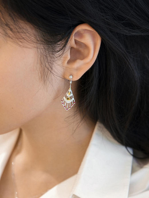 LUCINE高级珠宝｜《曼哈顿》系列 日落大道耳坠 商品图2