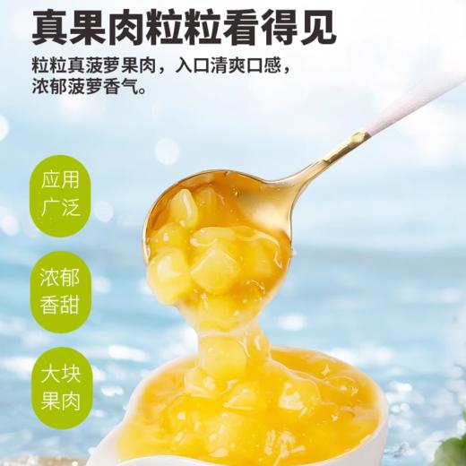 5kg 三果 菠萝果馅【酱】 菠萝果粒馅 鲜果粒含量78% 蛋糕面包夹心馅料 商品图1