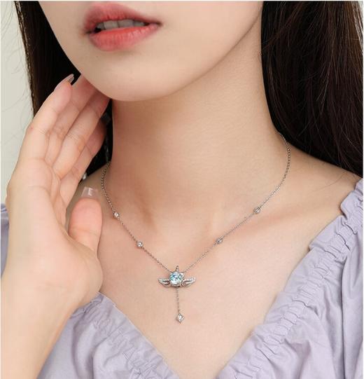 周大生梦幻独角兽银项链轻奢小众可爱翅膀锁骨链送520情人节礼物 商品图2