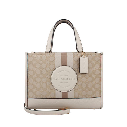 COACH 奥莱款女士织物配皮单肩斜挎手提包 商品图10