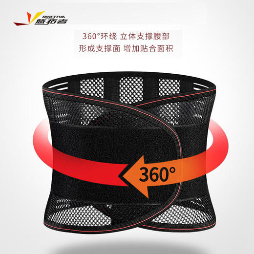 【精选】悠拓者轻盈柔软清爽透气运动防护腰带 商品图0