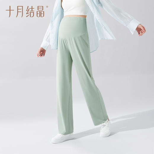 夏季宽松冰丝阔腿裤孕期可穿 商品图0