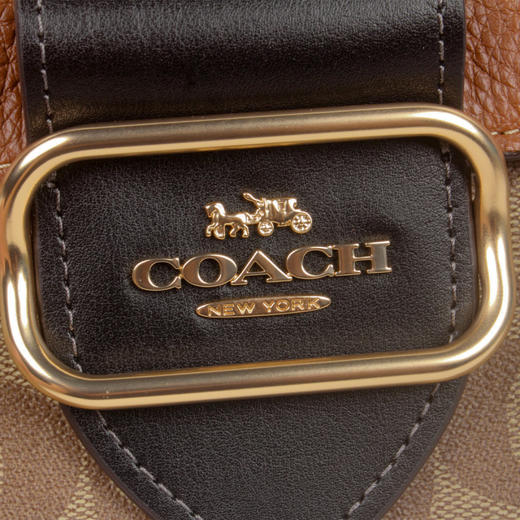 COACH 专柜款女士PVC配皮单肩斜挎包 商品图7