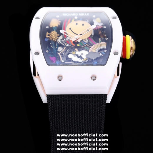 【 RICHARD MILLE 】理查米尔 发布全新RM 88 Smiley自动上链飞轮腕表，演绎玩趣风格。历时3年的研发，一款技艺和创新非凡的腕表就此问世，RM 88自主机芯自动上链陀飞轮 商品图9
