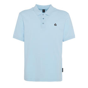 MOOSE KNUCKLES 男士驼鹿指节刺绣徽标棉质短袖 Polo衫 浅蓝色 M12MT712 1389