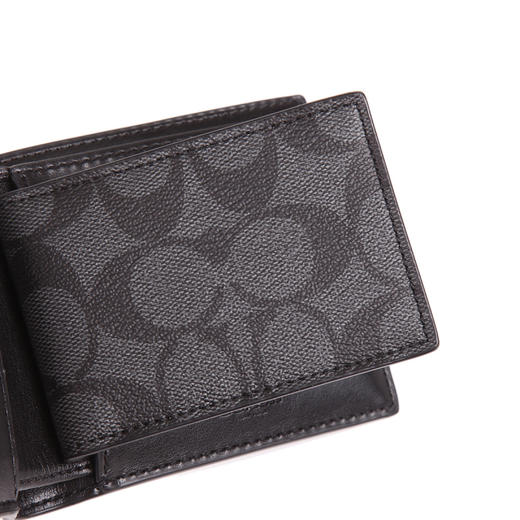 Coach 奥莱款男士PVC短款钱包 商品图8