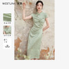 西遇新中式复古改良旗袍气质刺绣连衣裙女2024夏季新款清冷感裙子D1040752 商品缩略图0