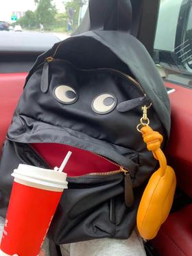 安&雅眼睛双肩包简约时尚防水尼龙旅行小背包潮