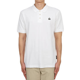 MOOSE KNUCKLES 男士驼鹿指节刺绣徽标棉质短袖 Polo衫 白色 M12MT712 160