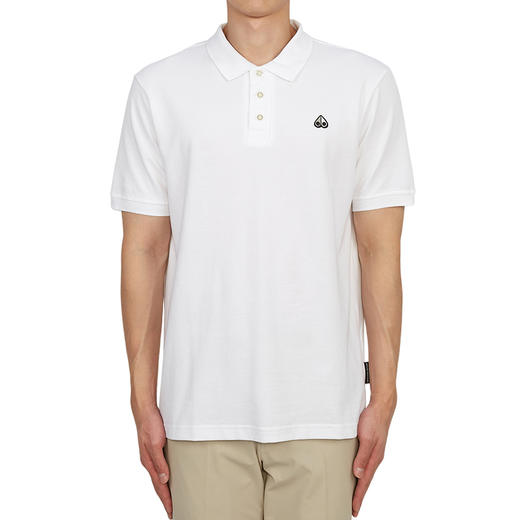 MOOSE KNUCKLES 男士驼鹿指节刺绣徽标棉质短袖 Polo衫 白色 M12MT712 160 商品图0