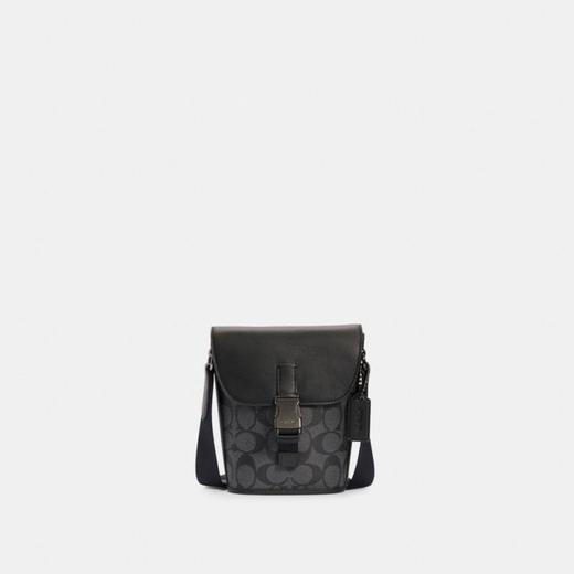 COACH 奥莱款迷你男士PVC配皮单肩斜挎包 商品图10