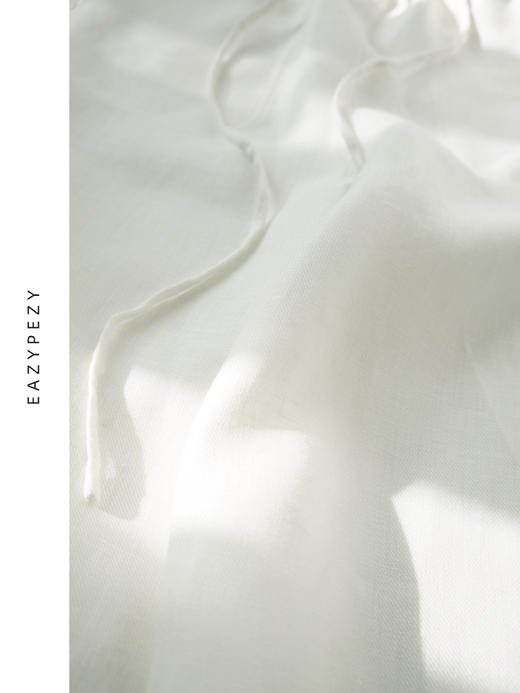 2025SS 亚麻抽绳阔腿裤 商品图4